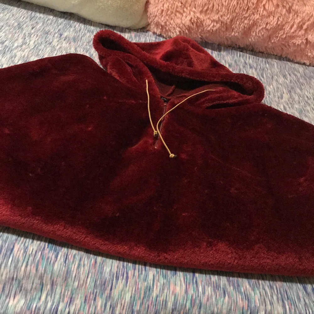 Wine 🍷 color Teddy bear hoodie